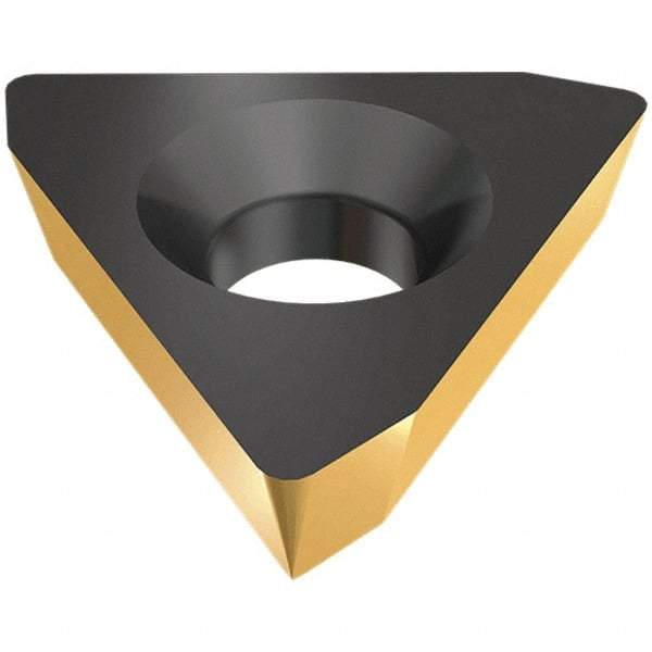 Iscar - TPGB2-1 XL Grade IC570 Carbide Turning Insert - TiCN/TiN Finish, 60° Triangle, 1/4" Inscr Circle, 3/32" Thick, 1/64" Corner Radius - USA Tool & Supply
