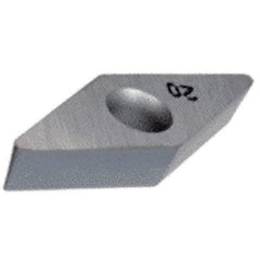 Iscar - VCMW331 Grade IC20 Carbide Turning Insert - Uncoated, 35° Diamond, 3/8" Inscr Circle, 3/16" Thick, 1/64" Corner Radius - USA Tool & Supply