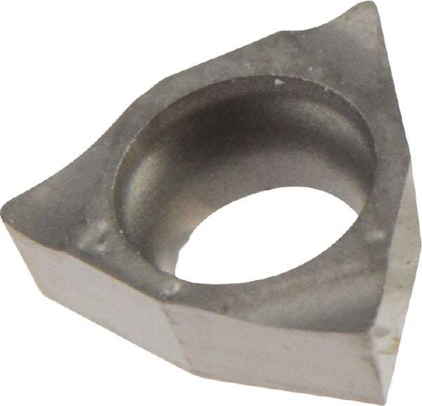 Iscar - WCGT020102 Grade IC30N Cermet Turning Insert - 80° Trigon, 5/32" Inscr Circle, 1/16" Thick, 0.0079" Corner Radius - USA Tool & Supply