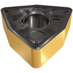 Iscar - WNMG3-1 TF Grade IC20 Carbide Turning Insert - Uncoated, 80° Trigon, 3/8" Inscr Circle, 5/32" Thick, 1/64" Corner Radius - USA Tool & Supply