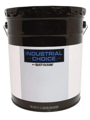 Rust-Oleum - 5 Gal White Gloss Finish Acrylic Enamel Paint - Interior/Exterior, Direct to Metal, <250 gL VOC Compliance - USA Tool & Supply