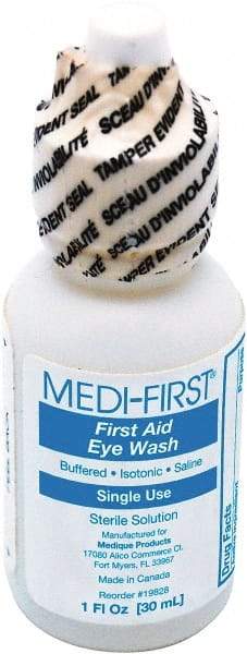 Medique - 1 oz Eyewash Solution Liquid - Comes in Bottle, Sterile - USA Tool & Supply