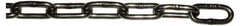 Value Collection - 1/8" Welded Stainless Steel Chain - 410 Lb Capacity, Cut to Length, Stainless Steel, Bright Finish - USA Tool & Supply