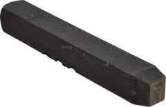 Made in USA - 5/32" Character Size, 7 Character, Heavy Duty Individual Steel Stamp - Steel, Individual - USA Tool & Supply