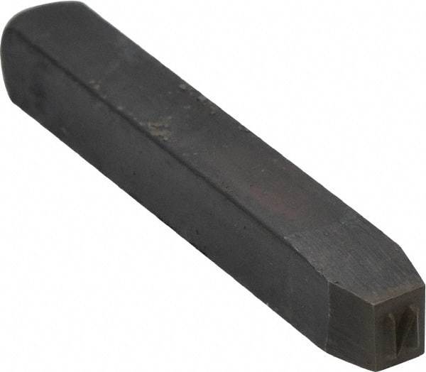 Made in USA - 5/32" Character Size, N Character, Heavy Duty Individual Steel Stamp - Steel, Individual - USA Tool & Supply