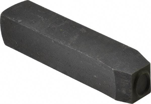 Made in USA - 1/2" Character Size, O Character, Heavy Duty Individual Steel Stamp - Steel, Individual - USA Tool & Supply