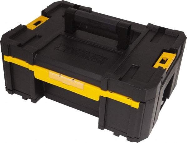 DeWALT - 1 Compartment 1 Drawer Tool Organizer - 12-1/4" Wide x 6-7/8" Deep x 6-55/64" High, Structural Foam, Black/Yellow - USA Tool & Supply