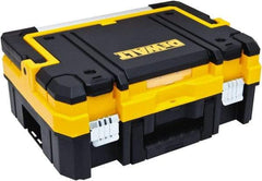 DeWALT - 8 Compartment Tool Box - 17-1/4" Wide x 6-3/8" Deep x 13" High, Structural Foam, Black/Yellow - USA Tool & Supply