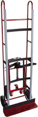 PRO-SOURCE - 1,200 Lb Capacity 72-3/4" OAH Vending Truck - 5-1/4 x 24" Base Plate, Steel Handle, Steel, Mold-On Rubber Wheels - USA Tool & Supply