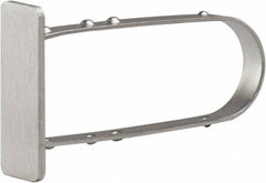 ECONOCO - 3/4" Wide, Open Shelving Accessory/Component - Steel, Satin Chrome Finish, 2" Long, Use with 1/2" x 1-1/2" Rectangular Tubing - USA Tool & Supply