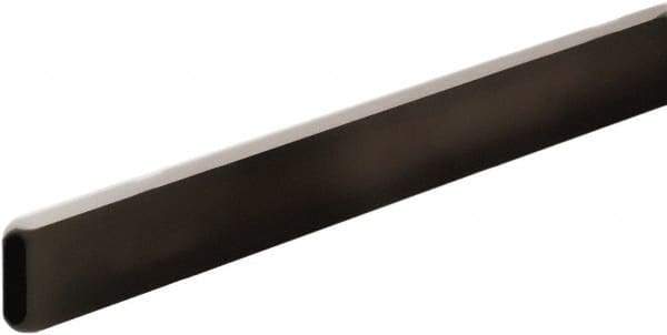 ECONOCO - 1/2" Wide, 1-1/2 High, Open Shelving Accessory/Component - Steel, Matte Finish, 48" Long, Use with 1/2" x 1-1/2" Rectangular Tubing Hangrail Brackets - USA Tool & Supply