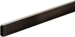 ECONOCO - 1/2" Wide, 1-1/2 High, Open Shelving Accessory/Component - Steel, Matte Finish, 48" Long, Use with 1/2" x 1-1/2" Rectangular Tubing Hangrail Brackets - USA Tool & Supply