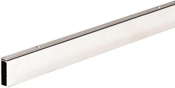ECONOCO - 1/2" Wide, 1-1/2 High, Open Shelving Accessory/Component - Steel, Matte Finish, 48" Long, Use with 1/2" x 1-1/2" Rectangular Tubing Hangrail Brackets - USA Tool & Supply