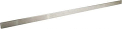 ECONOCO - 1/2" Wide, 1-1/2 High, Open Shelving Accessory/Component - Steel, Satin Chrome Finish, 48" Long, Use with 1-1/4" Hangrail Brackets - USA Tool & Supply