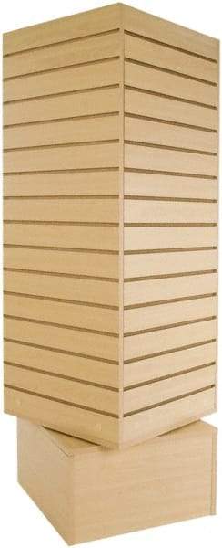 ECONOCO - 20" Wide, 60 High, Open Shelving Accessory/Component - Melanime Density Fiberboard, 20" Deep, Use with Slatwall Accessories - USA Tool & Supply