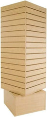 ECONOCO - 20" Wide, 60 High, Open Shelving Accessory/Component - Melanime Density Fiberboard, 20" Deep, Use with Slatwall Accessories - USA Tool & Supply