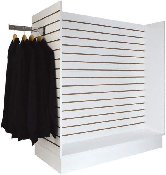 ECONOCO - 49-1/4" Wide, 54 High, Open Shelving Accessory/Component - Melanime Density Fiberboard, 24" Deep, Use with Slatwall Accessories - USA Tool & Supply
