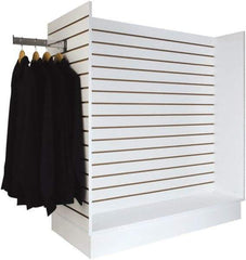 ECONOCO - 49-1/4" Wide, 54 High, Open Shelving Accessory/Component - Melanime Density Fiberboard, 24" Deep, Use with Slatwall Accessories - USA Tool & Supply