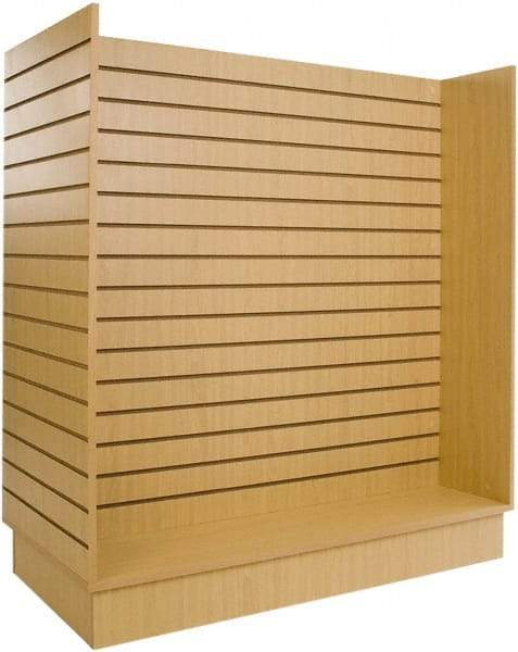 ECONOCO - 49-1/4" Wide, 54 High, Open Shelving Accessory/Component - Melanime Density Fiberboard, 24" Deep, Use with Slatwall Accessories - USA Tool & Supply