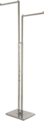 ECONOCO - 72 High, Open Shelving Accessory/Component - Steel, Chrome Finish, Use with Free Standing Garment Rack - USA Tool & Supply