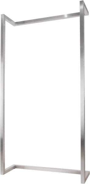 ECONOCO - 50" Wide, 96 High, Open Shelving Accessory/Component - Steel, Satin Chrome Finish, 16" Deep, Use with Alta System - USA Tool & Supply