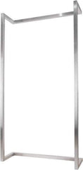 ECONOCO - 50" Wide, 96 High, Open Shelving Accessory/Component - Steel, Satin Chrome Finish, 16" Deep, Use with Alta System - USA Tool & Supply