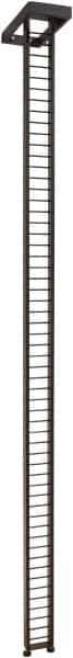 ECONOCO - 1-1/2" Wide, 87-1/2 High, Open Shelving Accessory/Component - Steel, Matte Finish, 7-1/2" Deep, Use with Mini-Ladder System - USA Tool & Supply