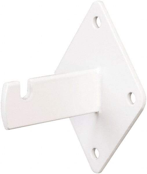 ECONOCO - Semi-Gloss Wall Bracket - 3-3/4" Long, 3" Wide - USA Tool & Supply