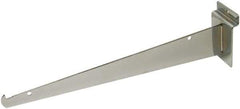 ECONOCO - Satin Chrome Coated Shelf Bracket - 12" Long - USA Tool & Supply