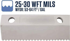 SEYMOUR-MIDWEST - 26" Rubber Blade Floor Squeegee - Threaded End, Single Edge, Gray, Use with 78256 - USA Tool & Supply