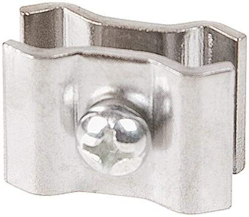 ECONOCO - Open Shelving Accessory/Component - Steel, Chrome Finish, Use with Grid Panels - USA Tool & Supply