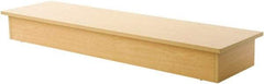 ECONOCO - 14" Wide, 6 High, Open Shelving Accessory/Component - Melamine, 52" Long, Use with Glass Cubbies - USA Tool & Supply