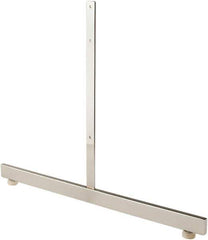 ECONOCO - 19-1/2 High, Open Shelving Accessory/Component - Steel, Chrome Finish, 24" Long, Use with Grid Panels - USA Tool & Supply