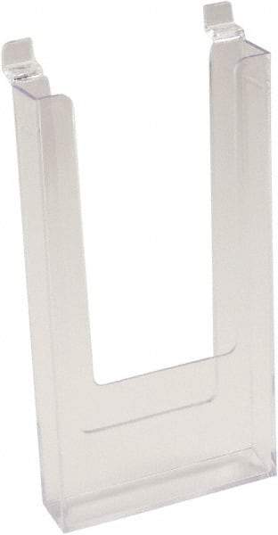 ECONOCO - 4-1/2" Wide x 1" Deep x 9" High, 1 Compartment, Acrylic Literature Holder - Clear, 4-7/16" Compartment Width x 13/16" Compartment Depth x 8-1/4" Compartment Height - USA Tool & Supply