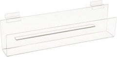 ECONOCO - 16" Wide x 2" Deep x 4" High, Acrylic Greeting Card Shelf - Clear - USA Tool & Supply