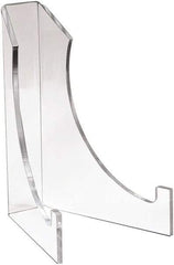 ECONOCO - 6" Deep x 8" High, Acrylic Display Easel - Clear - USA Tool & Supply