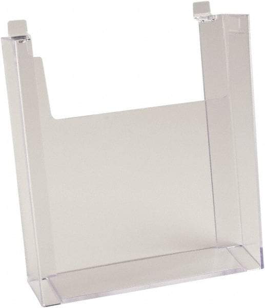 ECONOCO - 8-1/2" Wide x 2-1/4" Deep x 11" High, 1 Compartment, Acrylic Literature Holder - Clear, 8-7/8" Compartment Width x 2-1/4" Compartment Depth x 9-5/8" Compartment Height - USA Tool & Supply