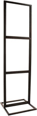 ECONOCO - 22 Inch Wide x 28 Inch High Sign Compatibility, Steel Square Frame Triple Bulletin Sign Holder - Matte Black, 90 Inch Holder Height, Holds 3 Signs - USA Tool & Supply