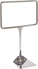 ECONOCO - 11 Inch Wide x 7 Inch High Sign Compatibility, Acrylic Round Frame Sign Holder - Clear, 7 Inch Holder Height, Holds 1 Sign - USA Tool & Supply