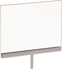 ECONOCO - 7 Inch Wide x 5-1/2 Inch High Sign Compatibility, Acrylic Square Frame Sign Holder - Clear, 5-1/2 Inch Holder Height, Holds 1 Sign - USA Tool & Supply