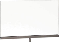 ECONOCO - 11 Inch Wide x 8-1/2 Inch High Sign Compatibility, Acrylic Square Frame Sign Holder - Clear, 8-1/2 Inch Holder Height, Holds 1 Sign - USA Tool & Supply