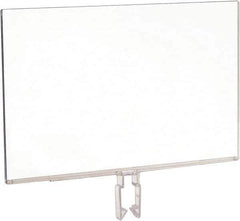 ECONOCO - 11 Inch Wide x 7 Inch High Sign Compatibility, Acrylic Square Frame Sign Holder - Clear, 7 Inch Holder Height, Holds 1 Sign - USA Tool & Supply