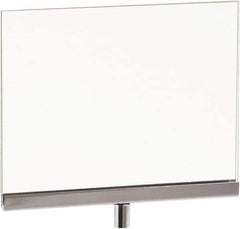 ECONOCO - 7 Inch Wide x 5-1/2 Inch High Sign Compatibility, Acrylic Square Frame Sign Holder - Clear, 5-1/2 Inch Holder Height, Holds 1 Sign - USA Tool & Supply