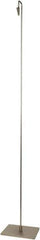 ECONOCO - 6 Inch Wide x 42 Inch High Sign Compatibility, Steel Sign Holder - Satin Nickel, 42 Inch Holder Height, Holds 1 Sign - USA Tool & Supply