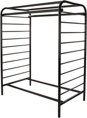 ECONOCO - Black Double Center Floor Display Rack - 48" Wide x 58" High x 28" Deep - USA Tool & Supply