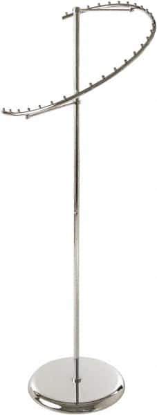 ECONOCO - Chrome Spiral Costumer Display Rack - 24" Wide x 67" High - USA Tool & Supply