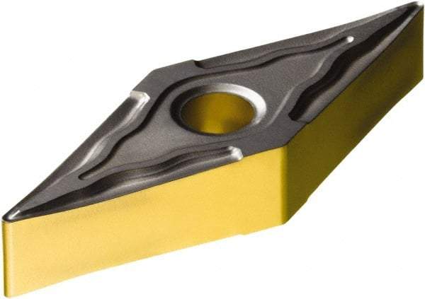 Sandvik Coromant - VNMG331 MF Grade 2220 Carbide Turning Insert - TiCN/AI2O3/TiN Finish, 35° Diamond, 3/8" Inscr Circle, 3/16" Thick, 1/64" Corner Radius - USA Tool & Supply