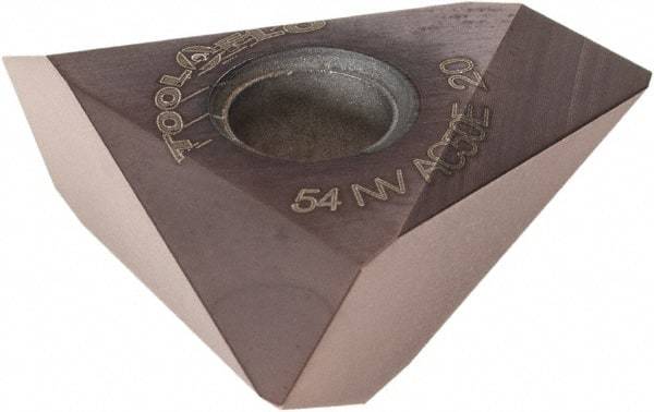 Tool-Flo - TNMA44 API Buttress Grade GP50D Edge Threading Insert - AlTiN Finish, 5/8" Inscribed Circle, Neutral Cut - USA Tool & Supply
