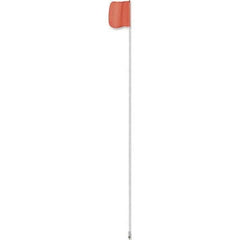 Checkers - Marking Flags Type: Warning Whip Flag Message or Pattern: Solid Color - USA Tool & Supply