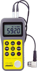 Phase II - 0.025" to 23" Pulse Echo Mode & 2-23/64" Echo-Echo Mode Measurement, 0.01mm Resolution Electronic Thickness Gage - Accurate up to 0.015mm - USA Tool & Supply